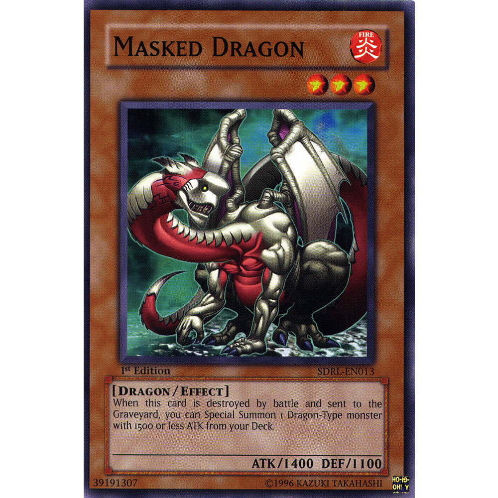 Masked Dragon SDRL-EN013 Yu-Gi-Oh! Card from the Rise of the Dragon Lords Set