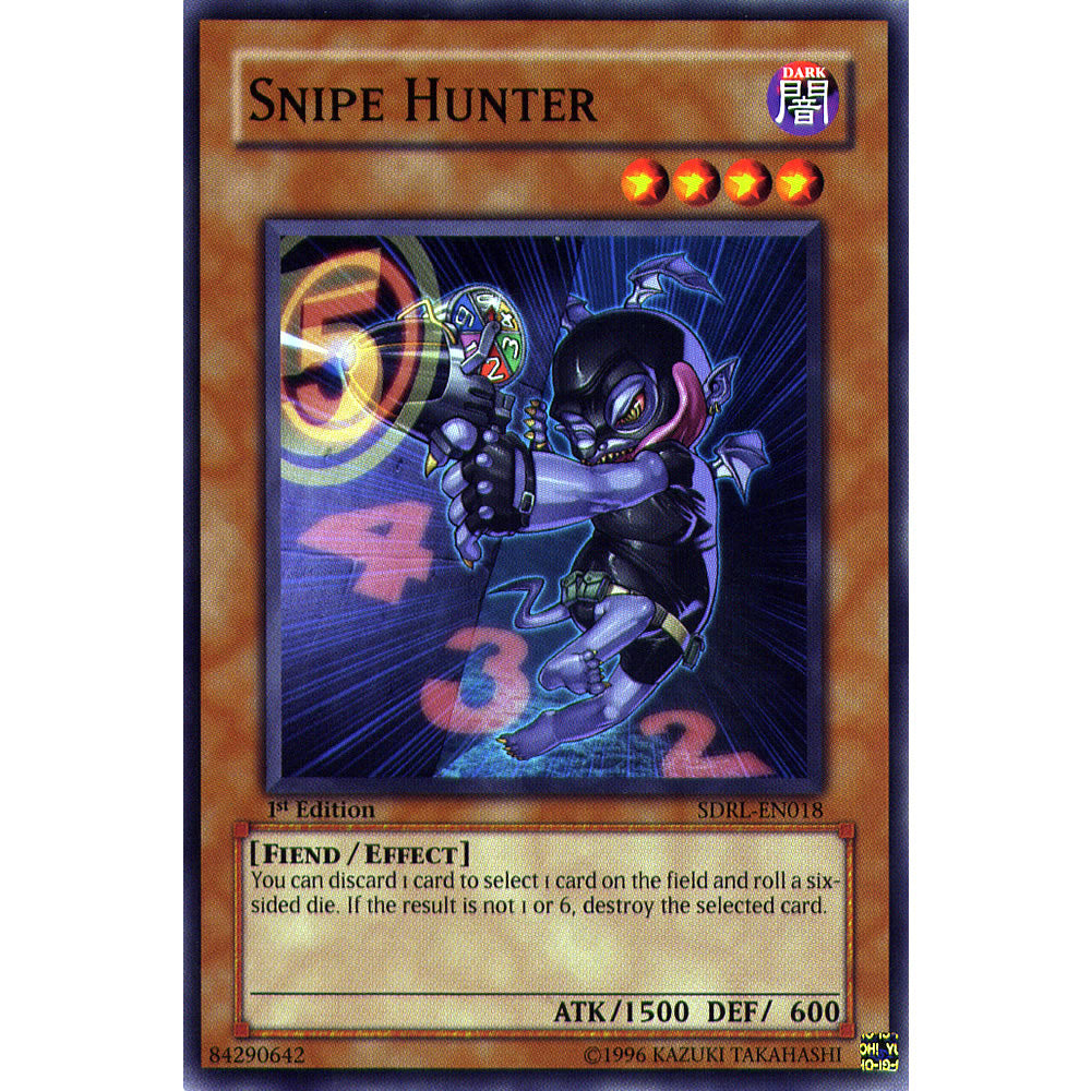 Snipe Hunter SDRL-EN018 Yu-Gi-Oh! Card from the Rise of the Dragon Lords Set