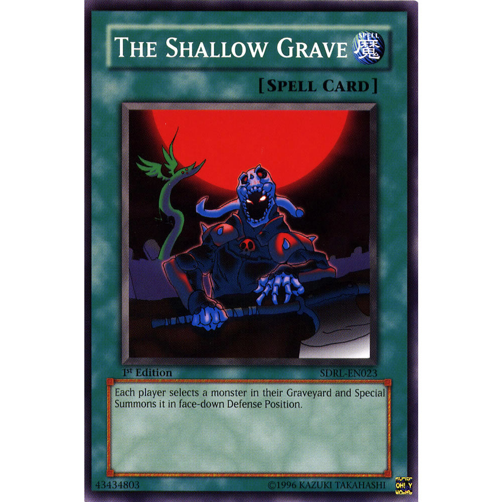 The Shallow Grave SDRL-EN023 Yu-Gi-Oh! Card from the Rise of the Dragon Lords Set