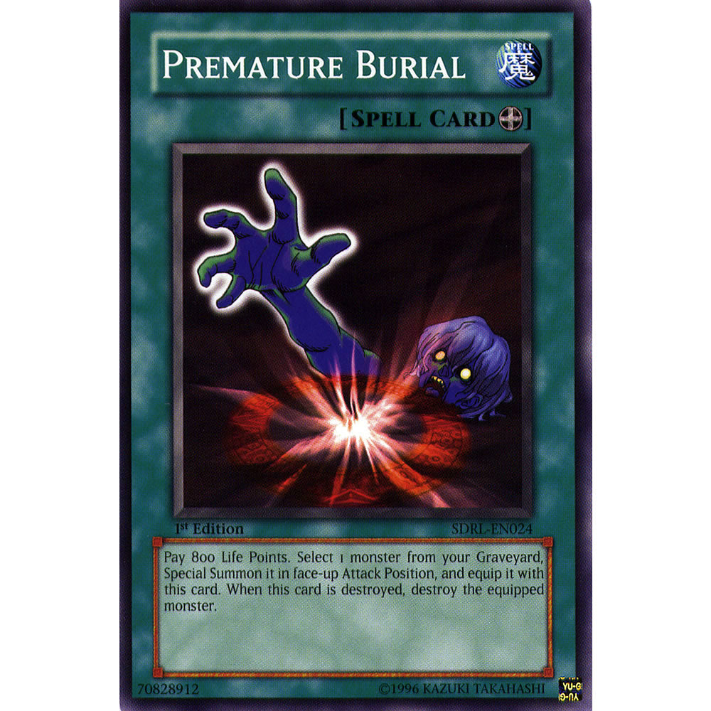 Premature Burial SDRL-EN024 Yu-Gi-Oh! Card from the Rise of the Dragon Lords Set