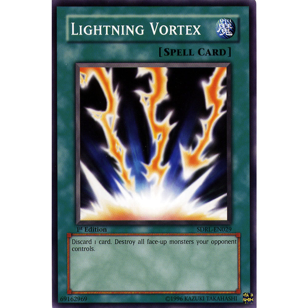 Lightning Vortex SDRL-EN029 Yu-Gi-Oh! Card from the Rise of the Dragon Lords Set