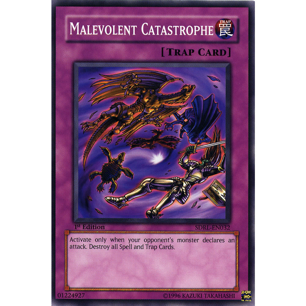 Malevolent Catastrophe SDRL-EN032 Yu-Gi-Oh! Card from the Rise of the Dragon Lords Set