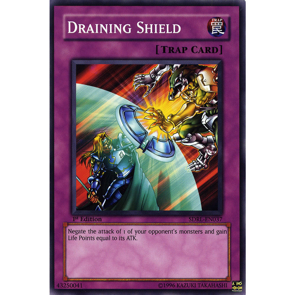 Draining Shield SDRL-EN037 Yu-Gi-Oh! Card from the Rise of the Dragon Lords Set