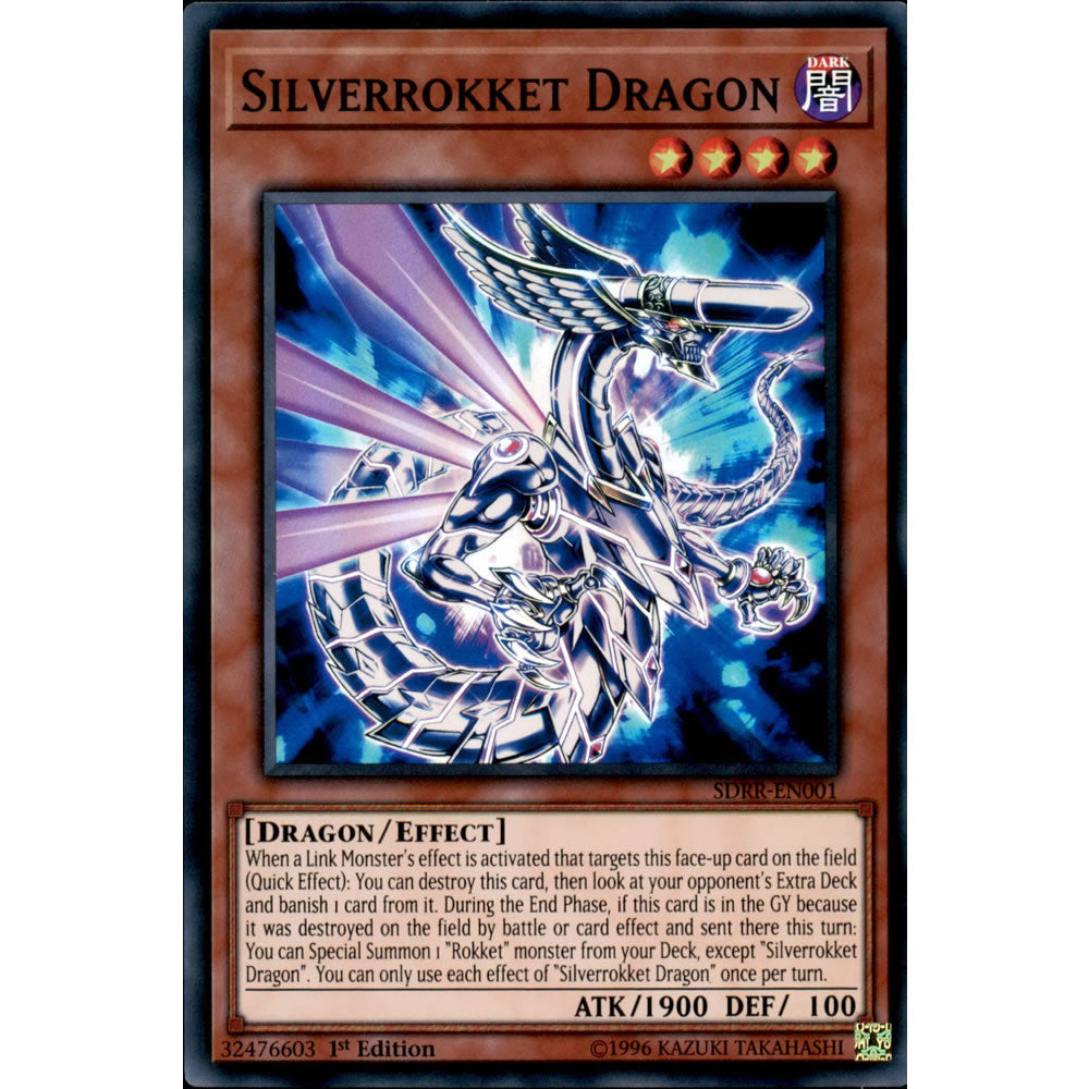Silverrokket Dragon SDRR-EN001 Yu-Gi-Oh! Card from the Rokket Revolt Set
