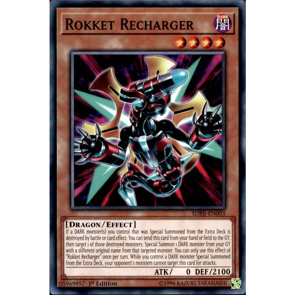 Rokket Recharger SDRR-EN003 Yu-Gi-Oh! Card from the Rokket Revolt Set