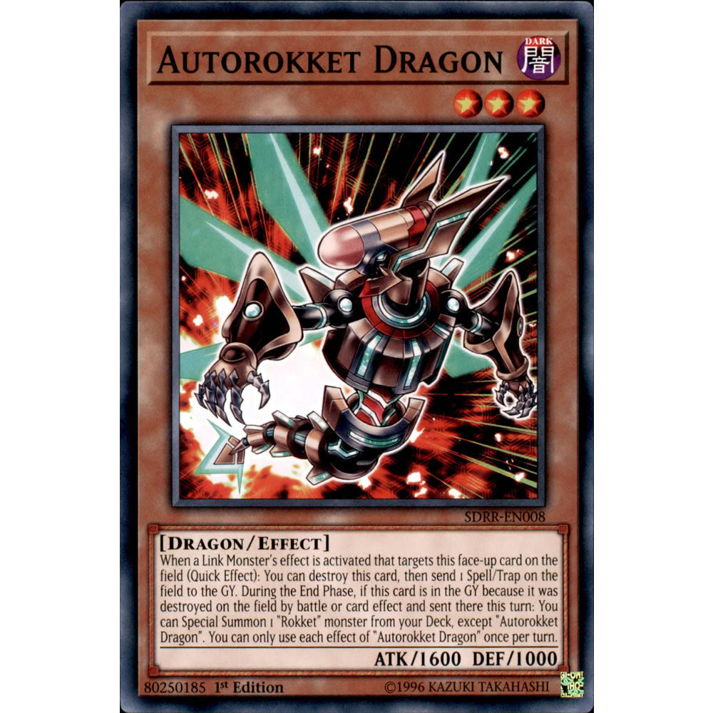 Autorokket Dragon SDRR-EN008 Yu-Gi-Oh! Card from the Rokket Revolt Set