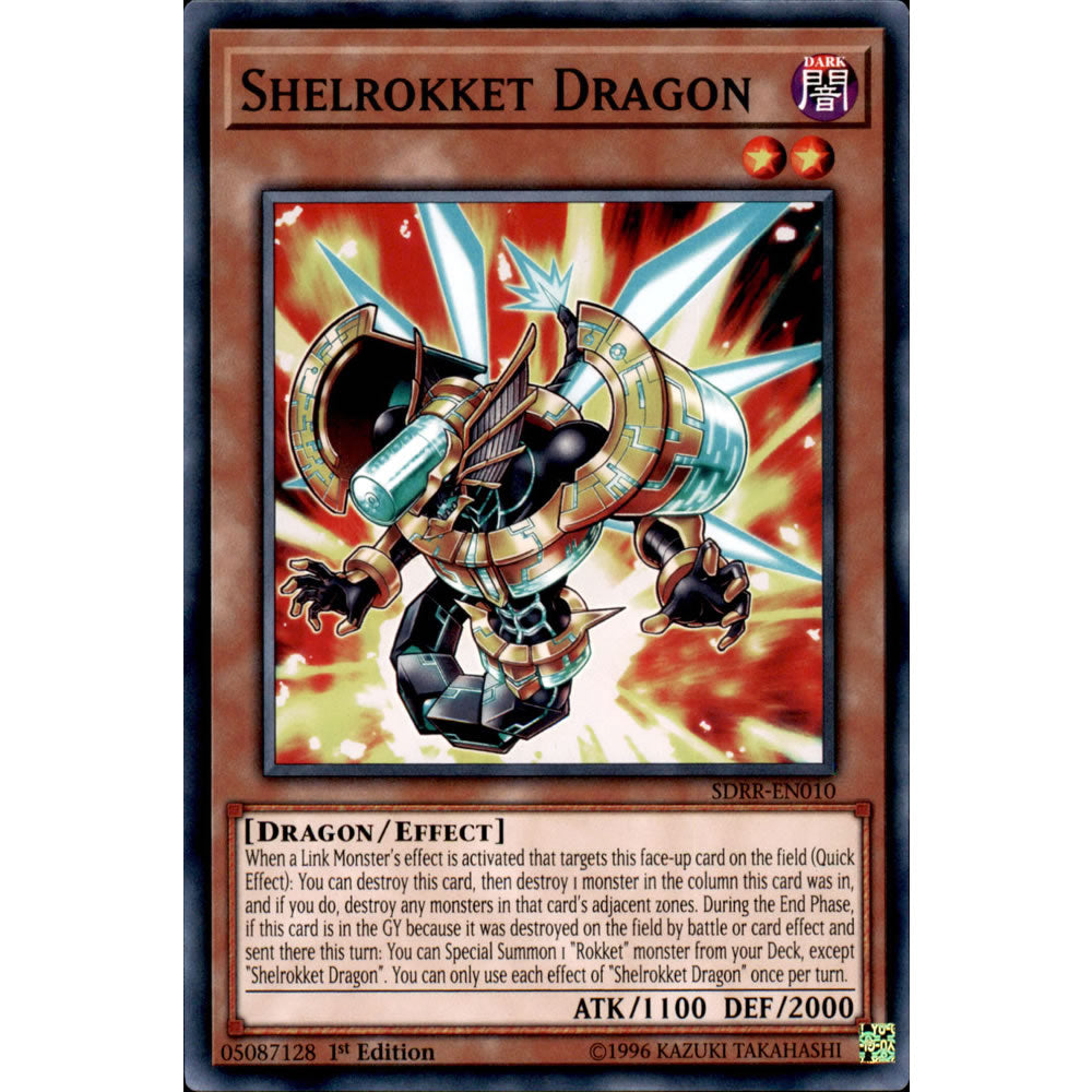 Shelrokket Dragon SDRR-EN010 Yu-Gi-Oh! Card from the Rokket Revolt Set