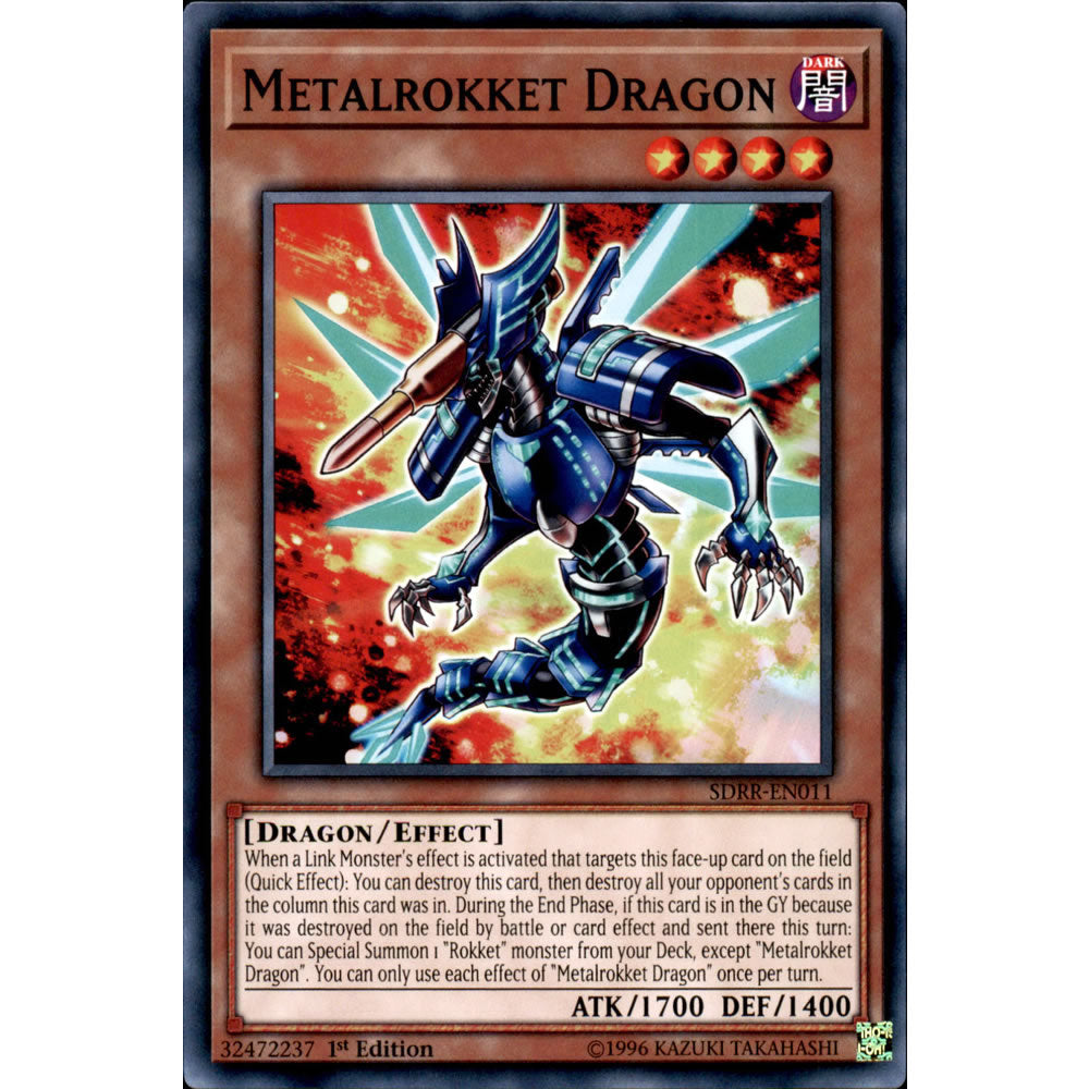 Metalrokket Dragon SDRR-EN011 Yu-Gi-Oh! Card from the Rokket Revolt Set
