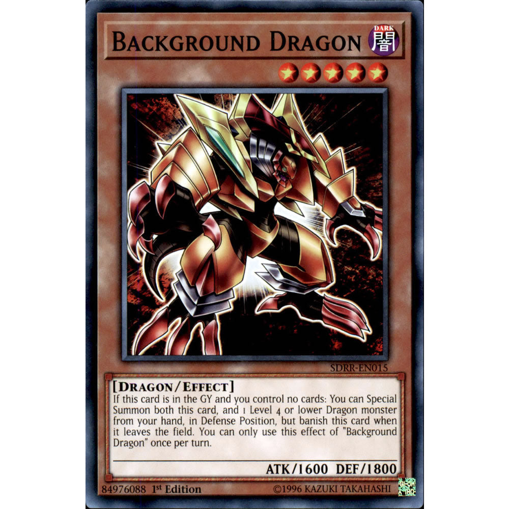 Background Dragon SDRR-EN015 Yu-Gi-Oh! Card from the Rokket Revolt Set