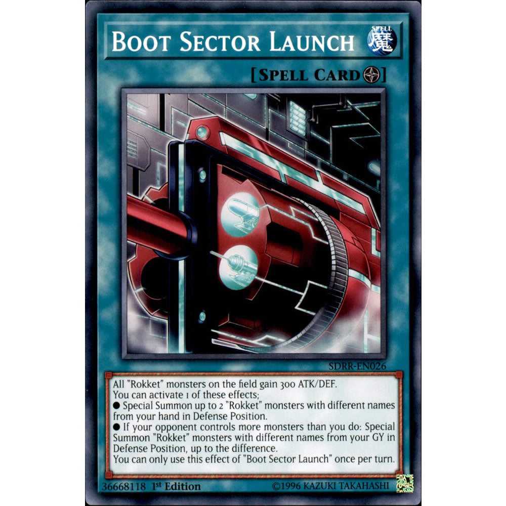 Boot Sector Launch SDRR-EN026 Yu-Gi-Oh! Card from the Rokket Revolt Set