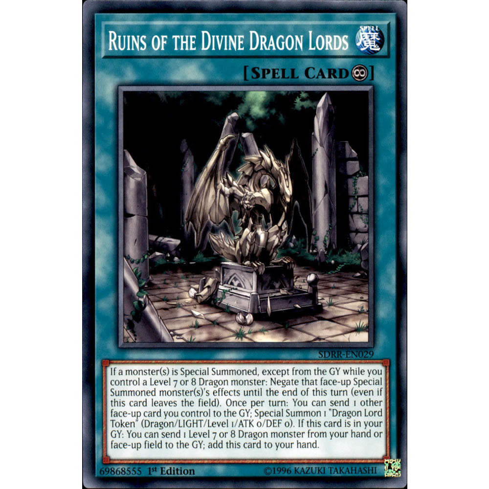 Ruins of the Divine Dragon Lords SDRR-EN029 Yu-Gi-Oh! Card from the Rokket Revolt Set