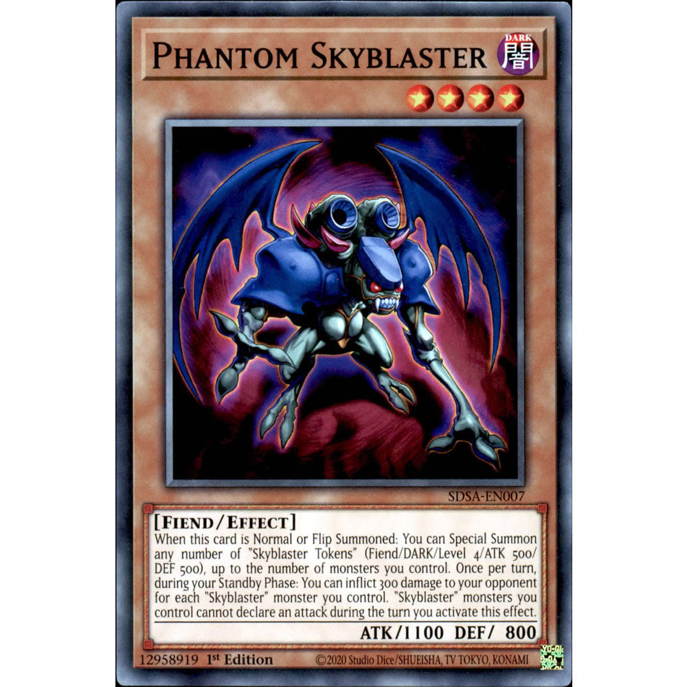 Phantom Skyblaster SDSA-EN007 Yu-Gi-Oh! Card from the Sacred Beasts Set