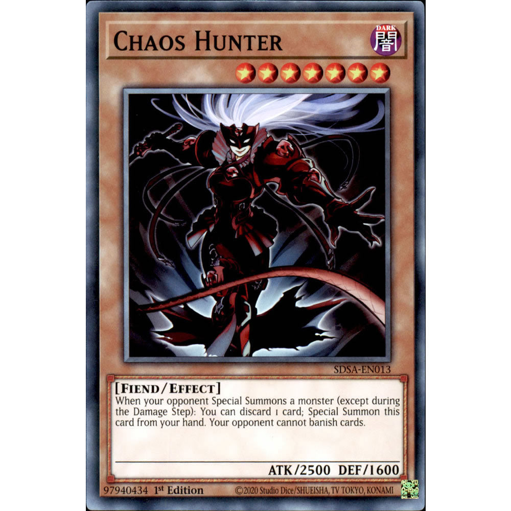Chaos Hunter SDSA-EN013 Yu-Gi-Oh! Card from the Sacred Beasts Set