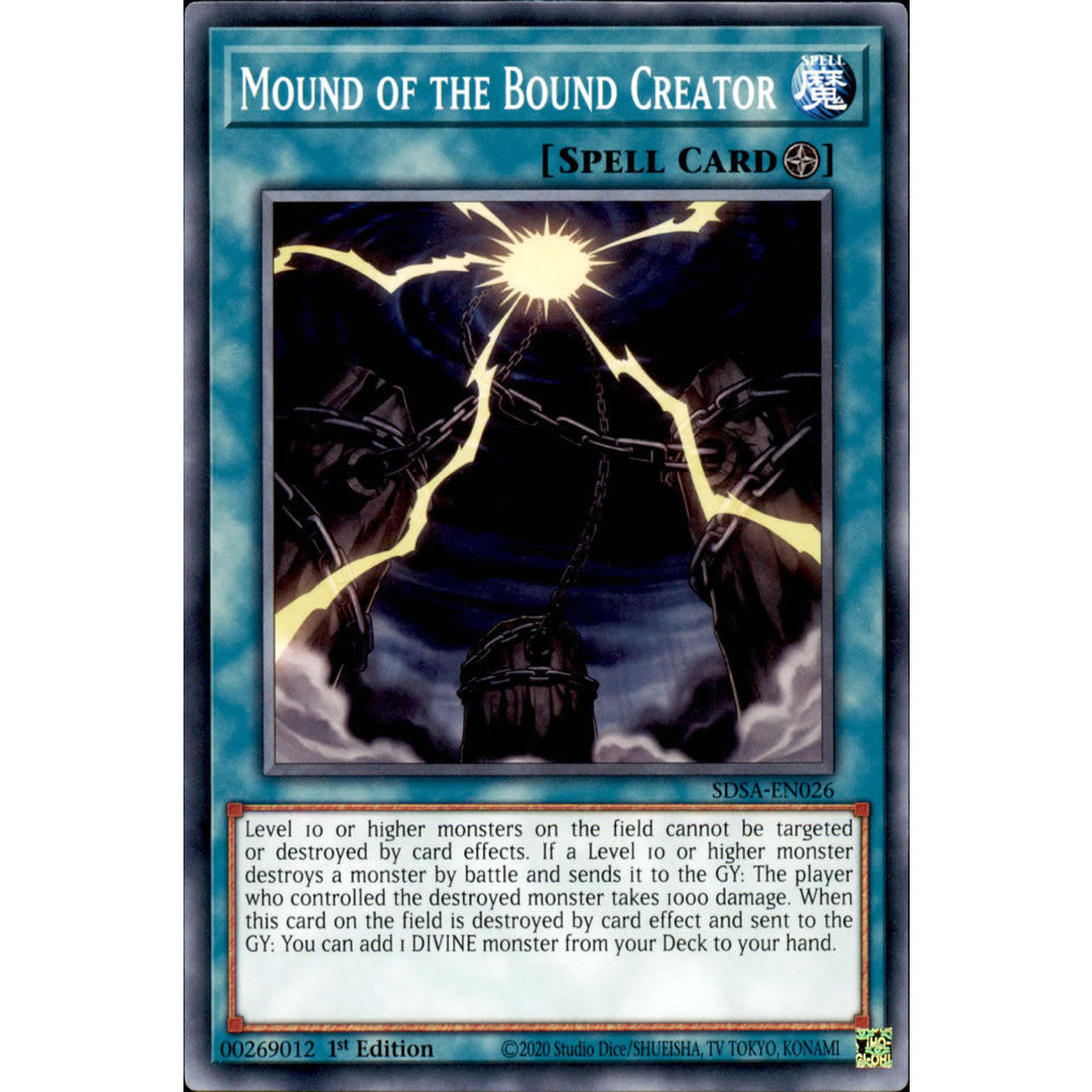 Mound of the Bound Creator SDSA-EN026 Yu-Gi-Oh! Card from the Sacred Beasts Set