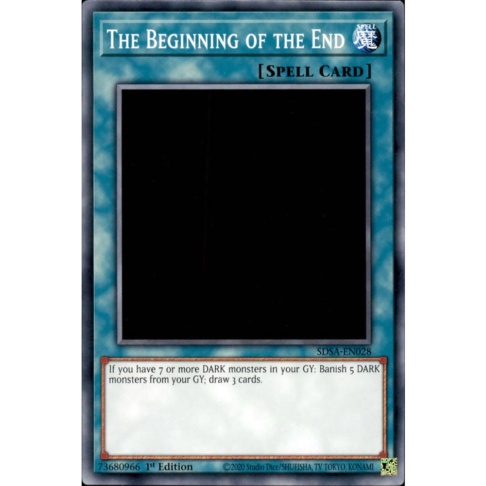 The Beginning of the End SDSA-EN028 Yu-Gi-Oh! Card from the Sacred Beasts Set