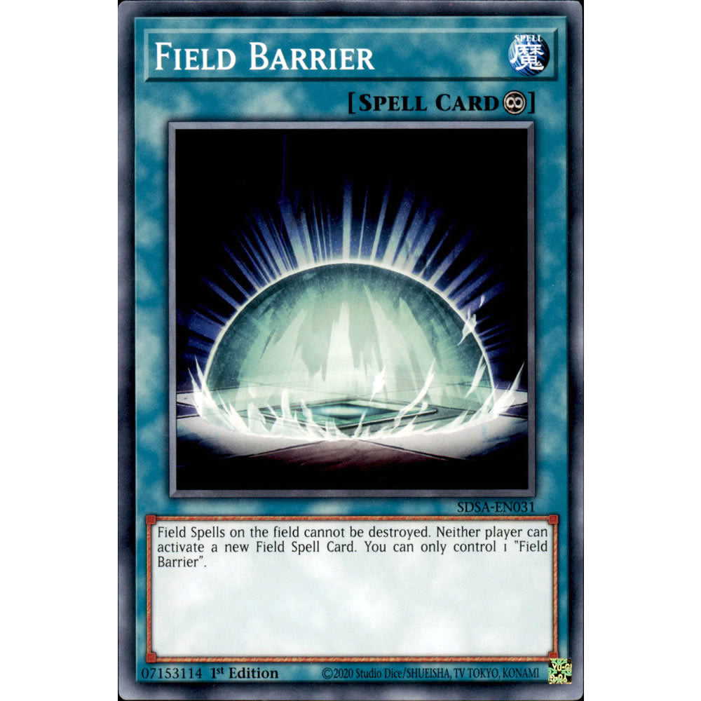 Field Barrier SDSA-EN031 Yu-Gi-Oh! Card from the Sacred Beasts Set