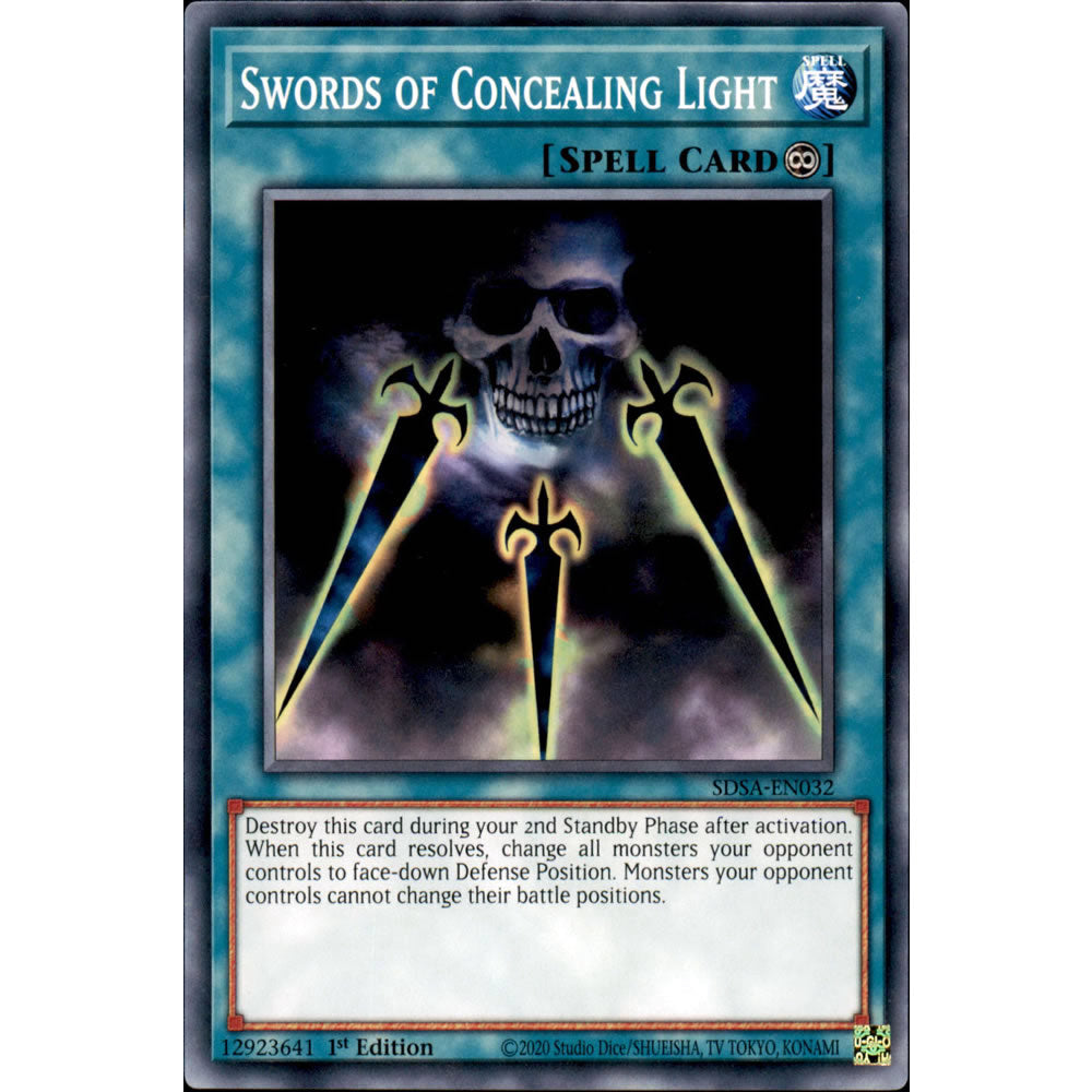 Swords of Concealing Light SDSA-EN032 Yu-Gi-Oh! Card from the Sacred Beasts Set