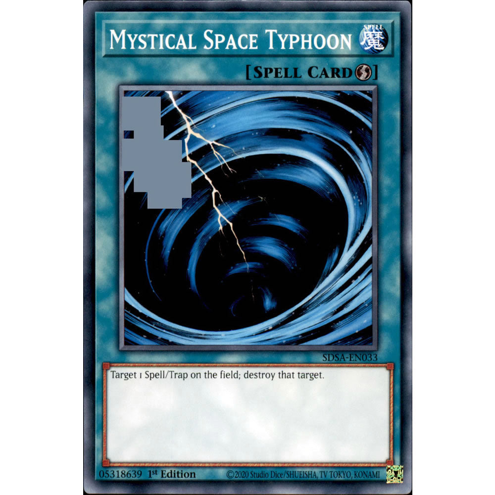 Mystical Space Typhoon SDSA-EN033 Yu-Gi-Oh! Card from the Sacred Beasts Set