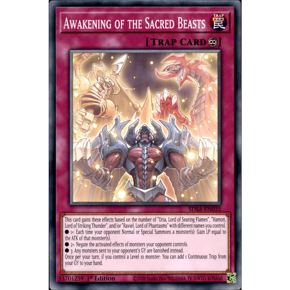 Awakening of the Sacred Beasts SDSA-EN035 Yu-Gi-Oh! Card from the Sacred Beasts Set