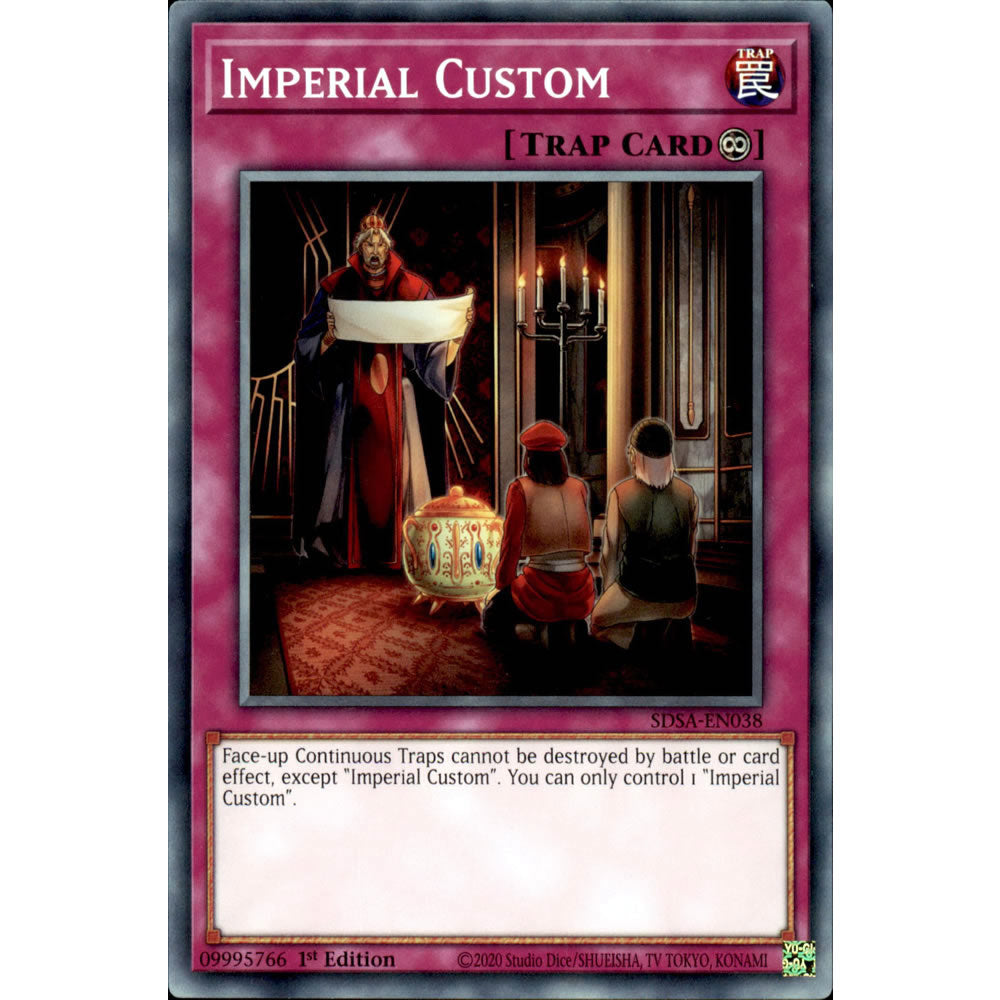 Imperial Custom SDSA-EN038 Yu-Gi-Oh! Card from the Sacred Beasts Set