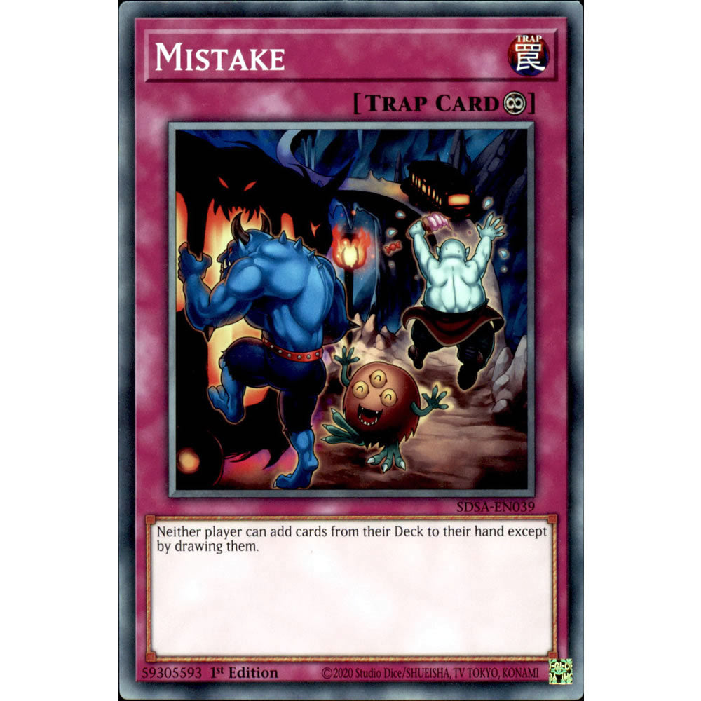 Mistake SDSA-EN039 Yu-Gi-Oh! Card from the Sacred Beasts Set