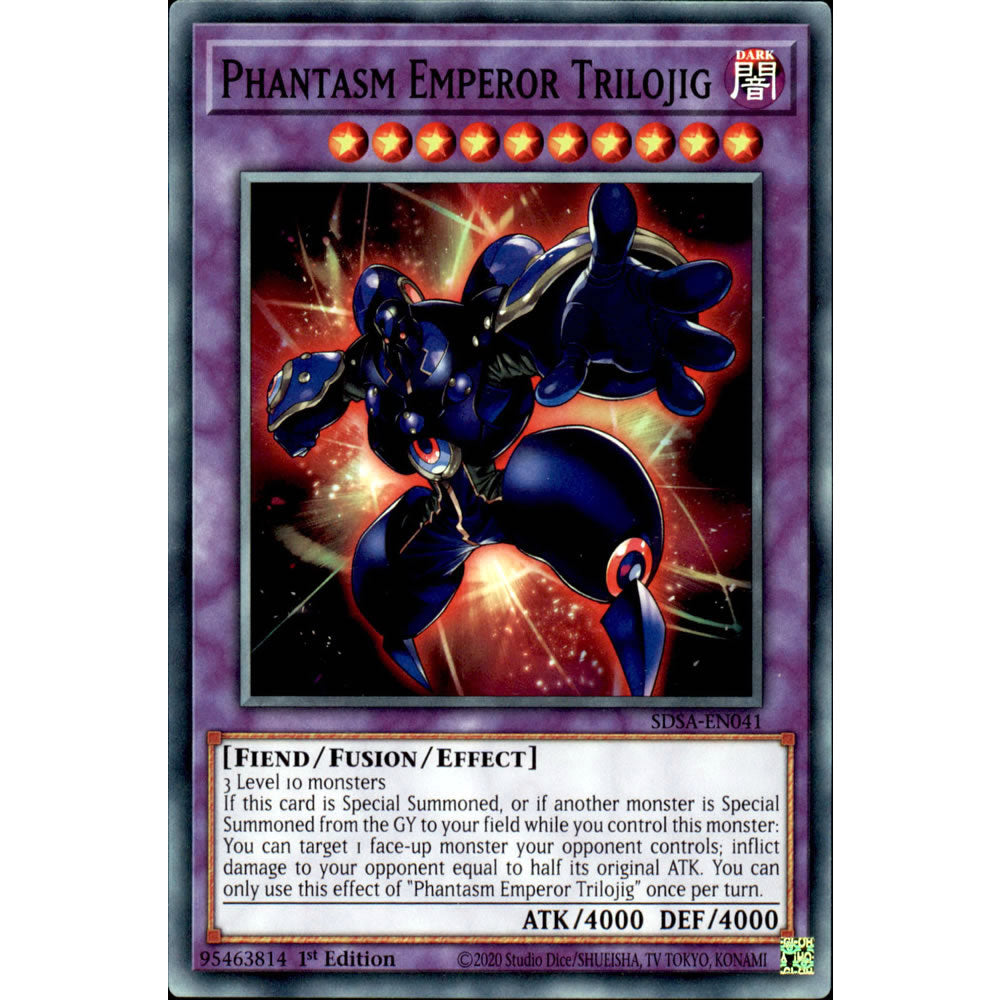 Phantasm Emperor Trilojig SDSA-EN041 Yu-Gi-Oh! Card from the Sacred Beasts Set