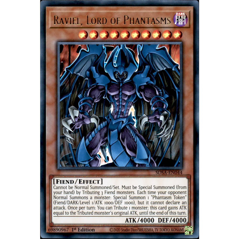 Raviel, Lord of Phantasms SDSA-EN044 Yu-Gi-Oh! Card from the Sacred Beasts Set