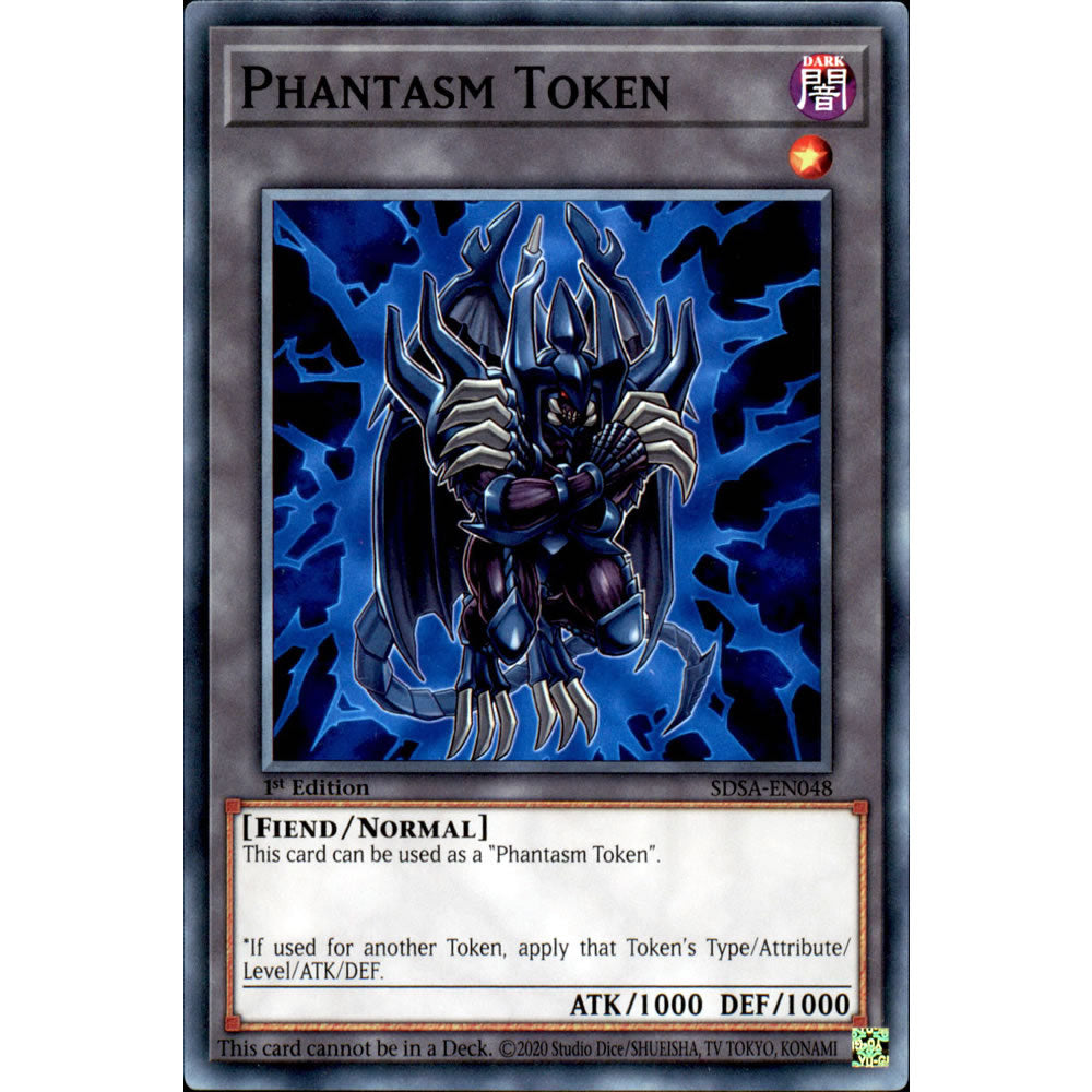 Phantasm Token SDSA-EN048 Yu-Gi-Oh! Card from the Sacred Beasts Set