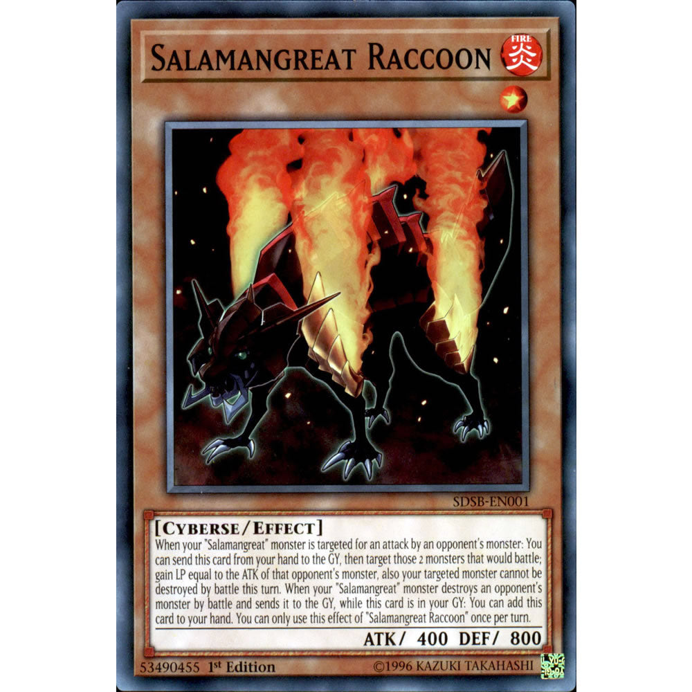 Salamangreat Raccoon SDSB-EN001 Yu-Gi-Oh! Card from the Soulburner Set
