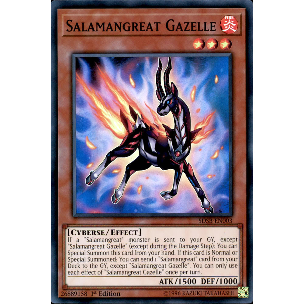 Salamangreat Gazelle SDSB-EN003 Yu-Gi-Oh! Card from the Soulburner Set