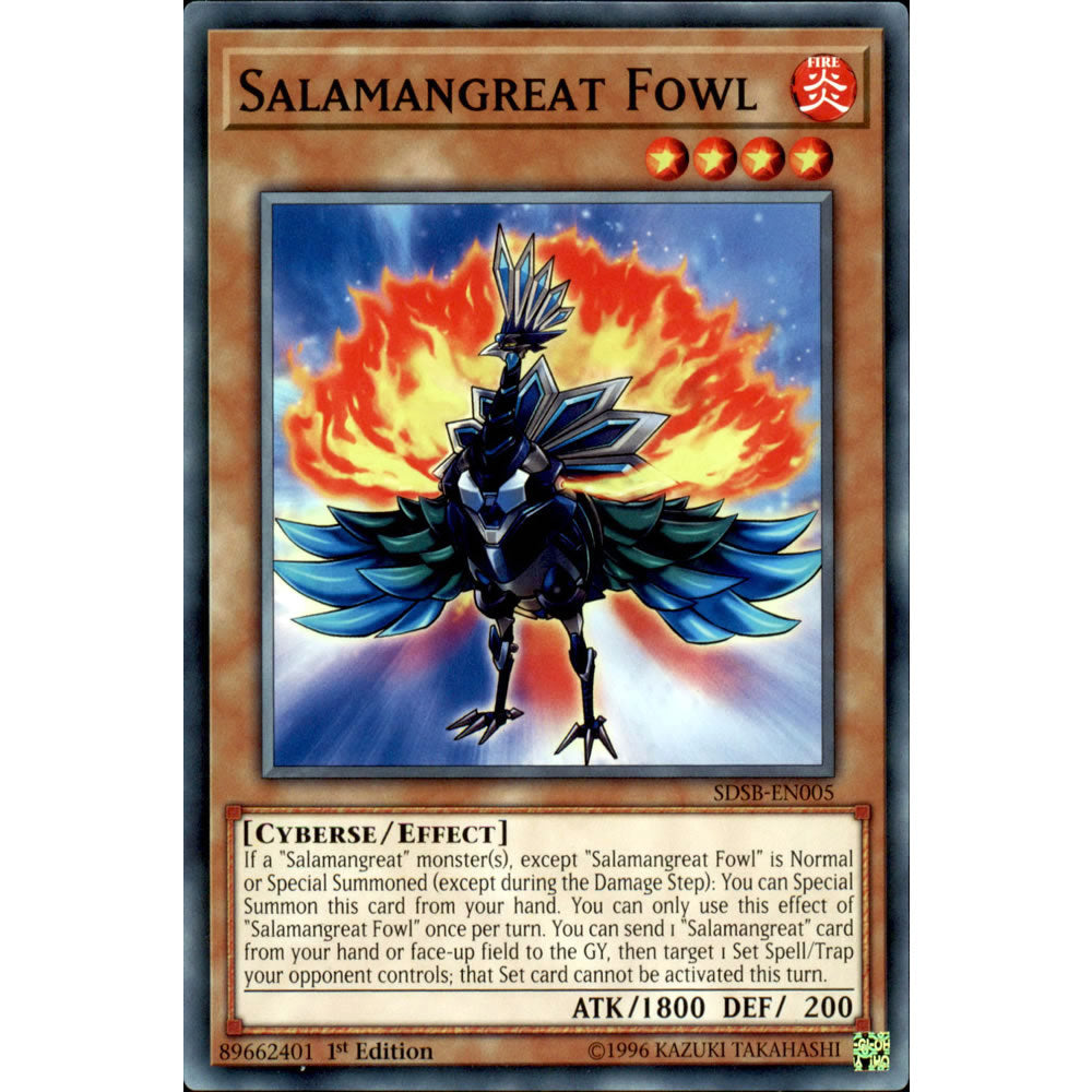 Salamangreat Fowl SDSB-EN005 Yu-Gi-Oh! Card from the Soulburner Set