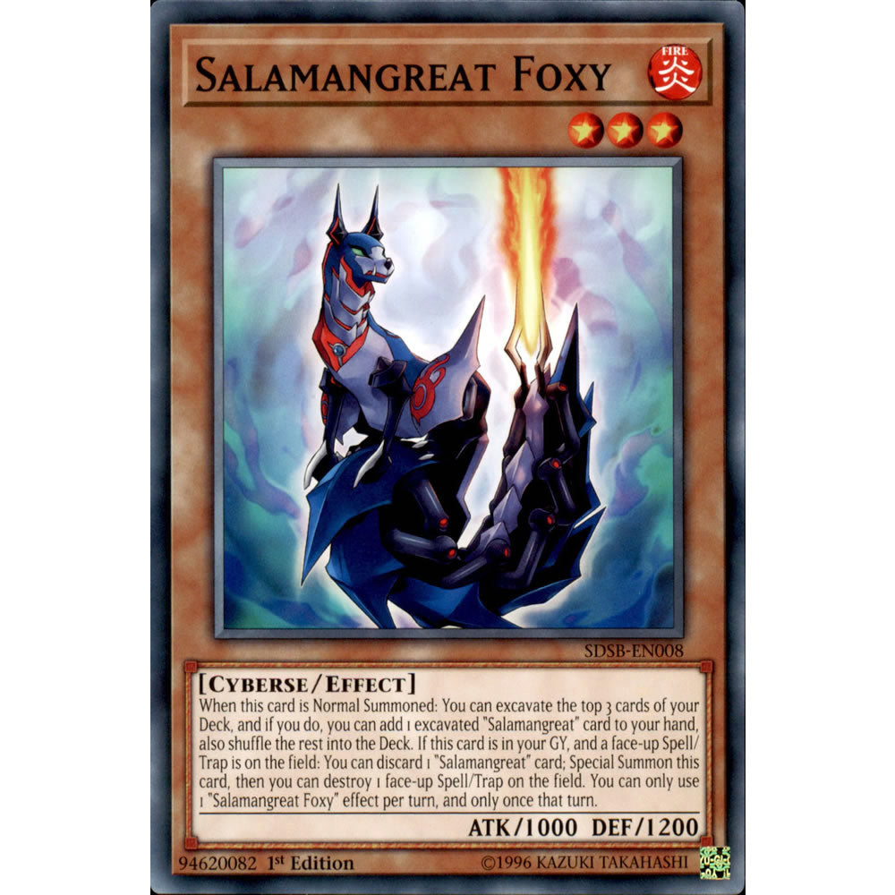 Salamangreat Foxy SDSB-EN008 Yu-Gi-Oh! Card from the Soulburner Set