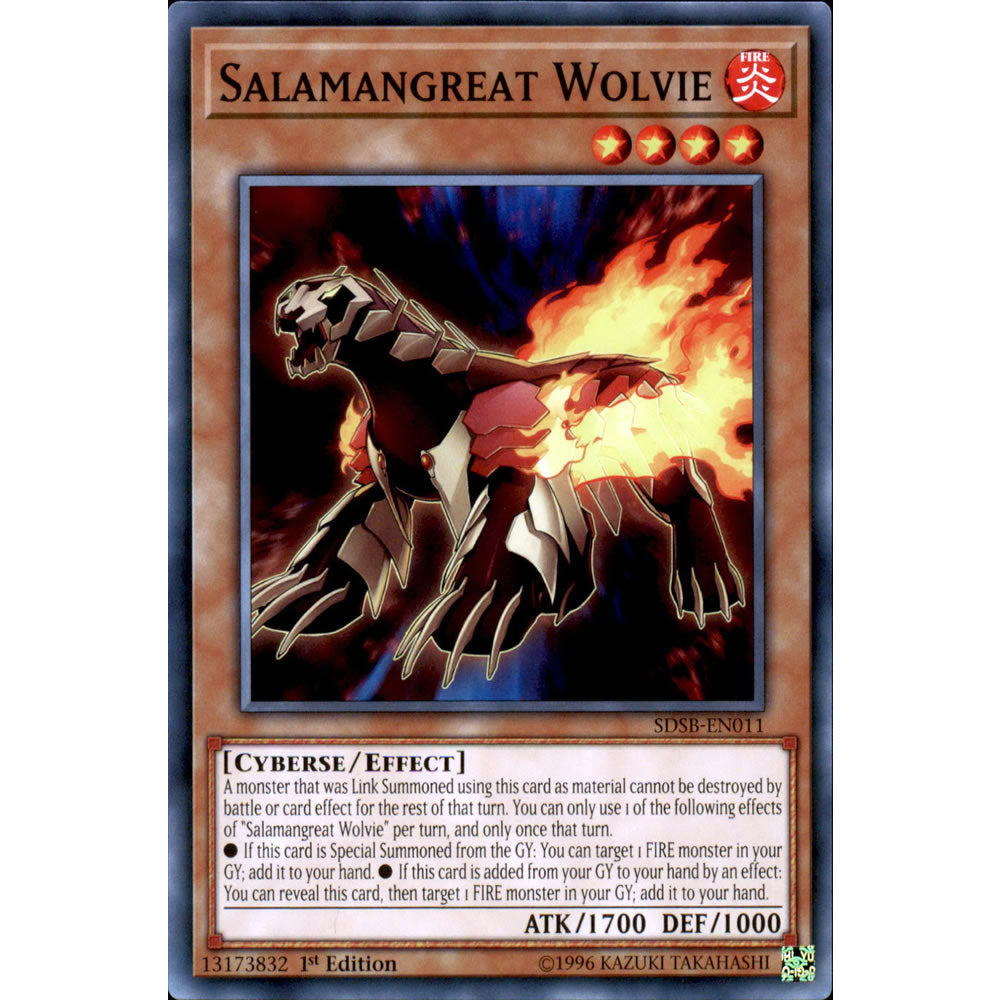 Salamangreat Wolvie SDSB-EN011 Yu-Gi-Oh! Card from the Soulburner Set