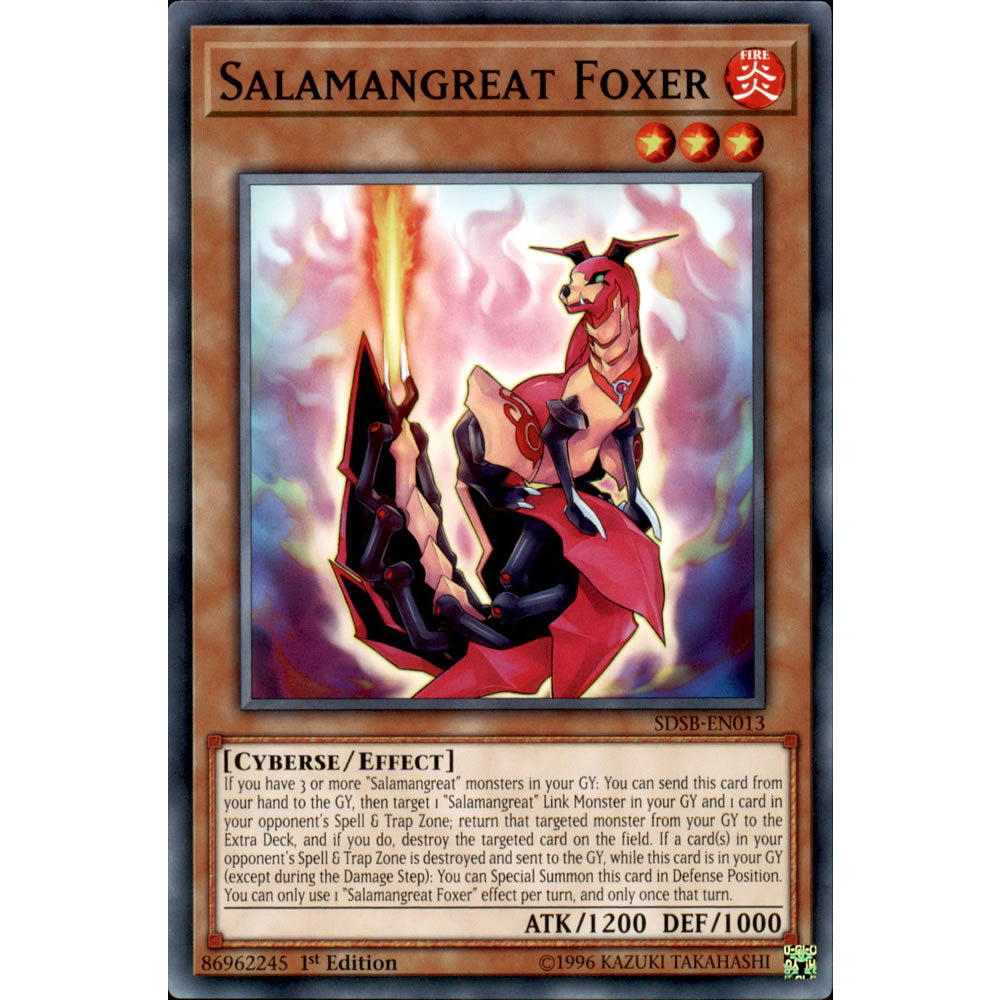 Salamangreat Foxer SDSB-EN013 Yu-Gi-Oh! Card from the Soulburner Set