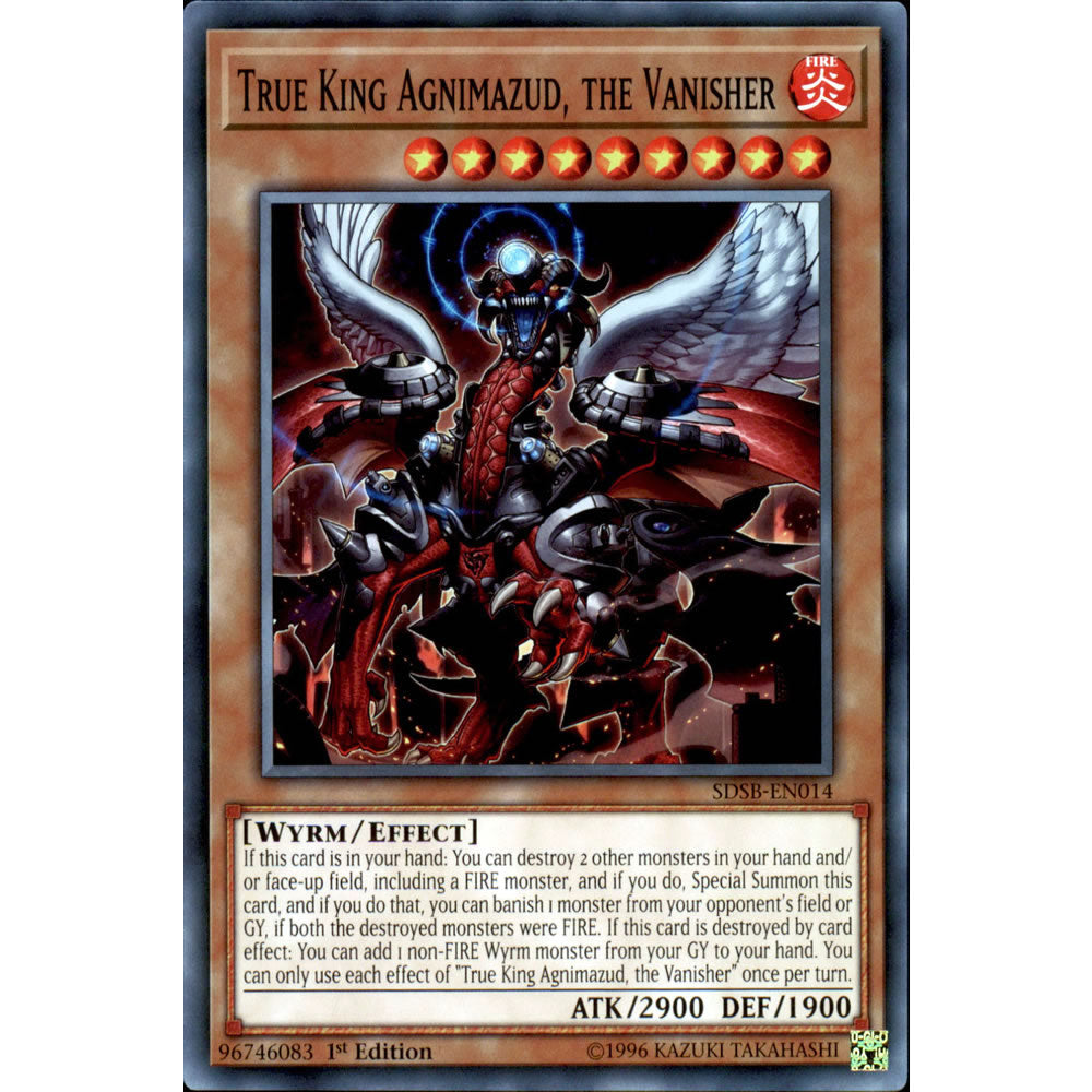 True King Agnimazud, the Vanisher SDSB-EN014 Yu-Gi-Oh! Card from the Soulburner Set