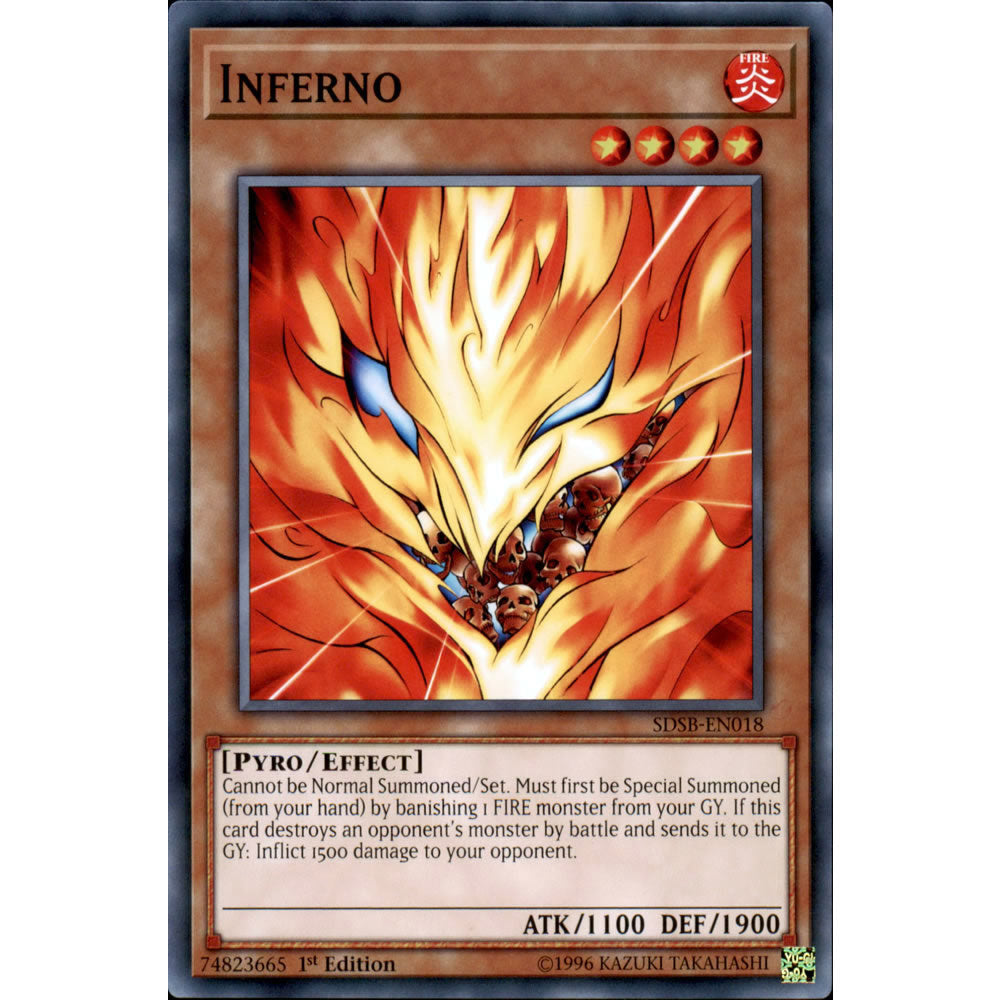 Inferno SDSB-EN018 Yu-Gi-Oh! Card from the Soulburner Set