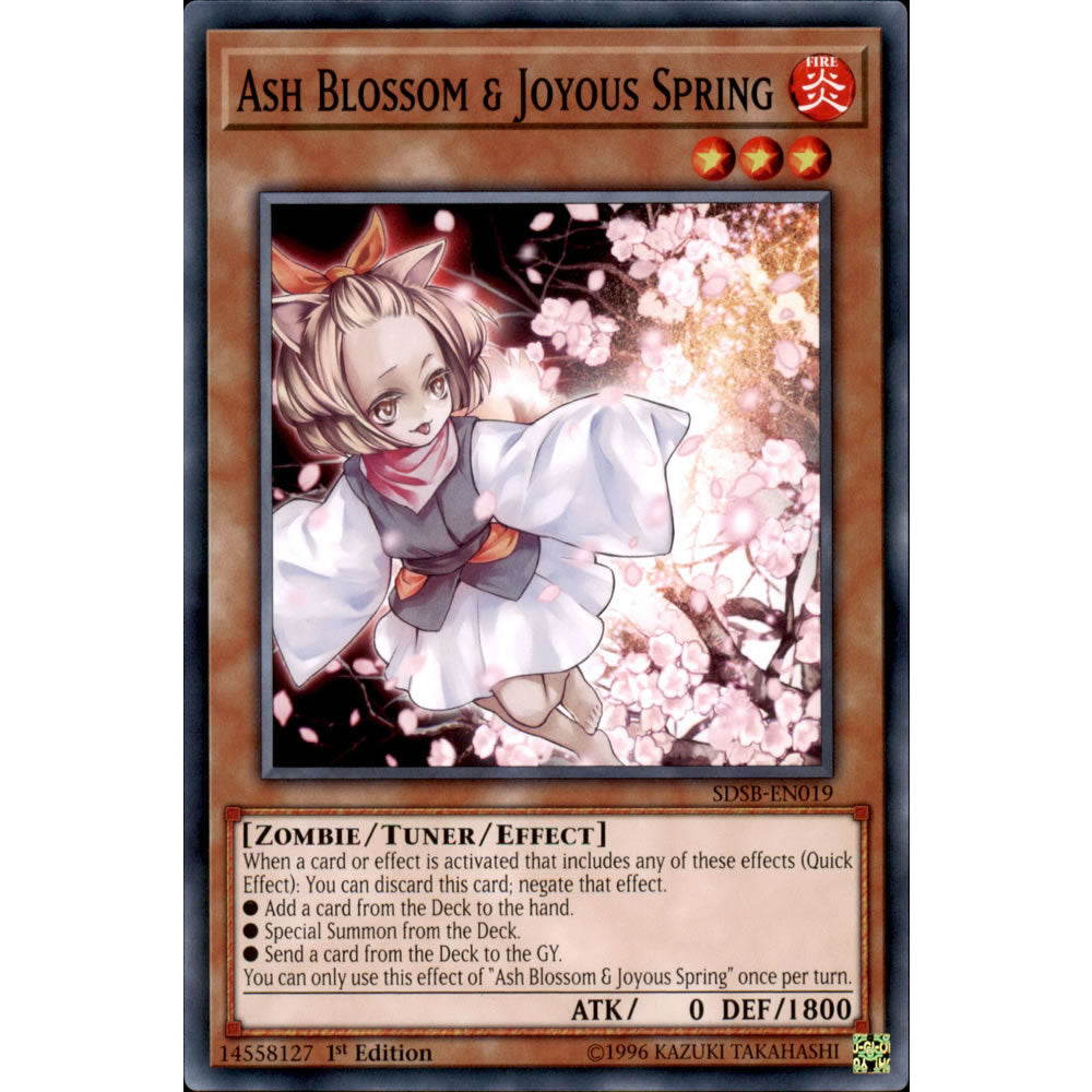 Ash Blossom & Joyous Spring SDSB-EN019 Yu-Gi-Oh! Card from the Soulburner Set