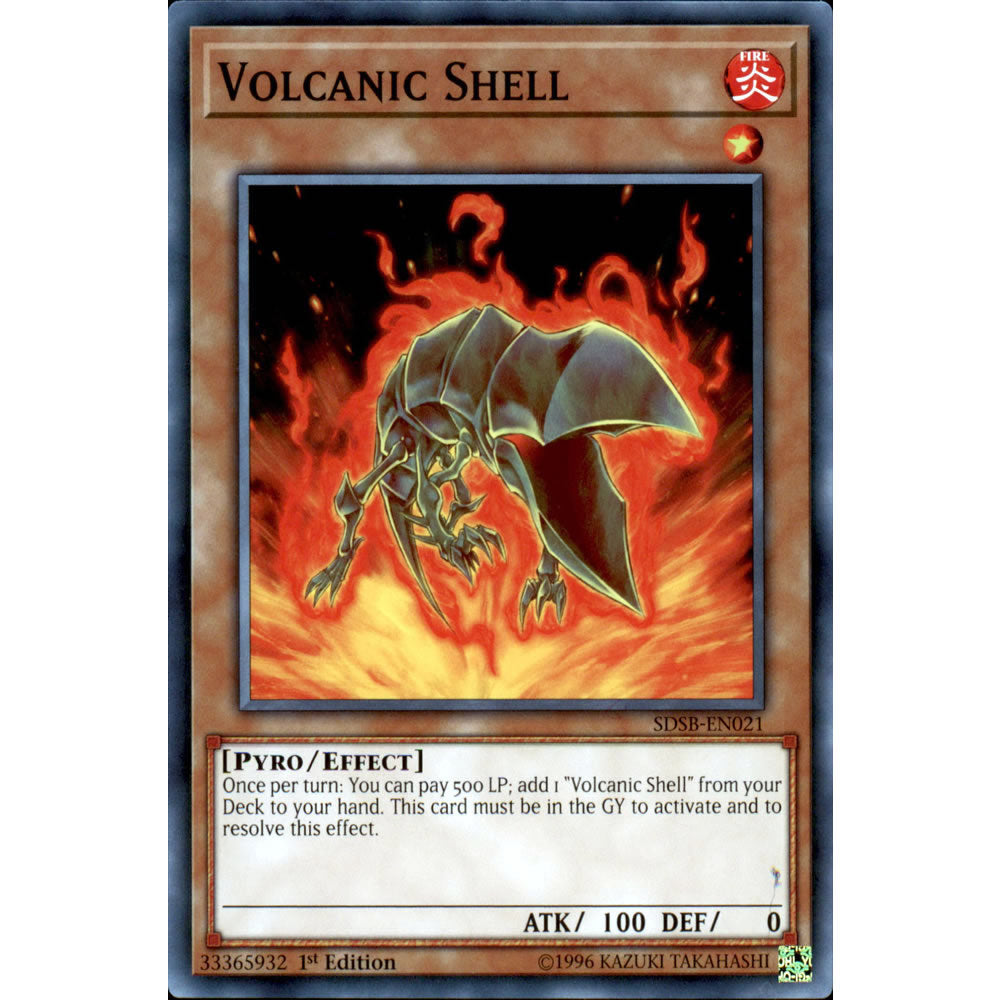 Volcanic Shell SDSB-EN021 Yu-Gi-Oh! Card from the Soulburner Set