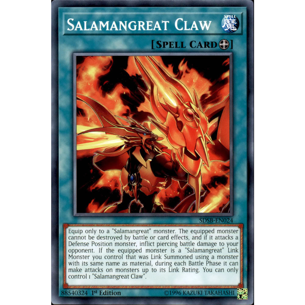 Salamangreat Claw SDSB-EN024 Yu-Gi-Oh! Card from the Soulburner Set