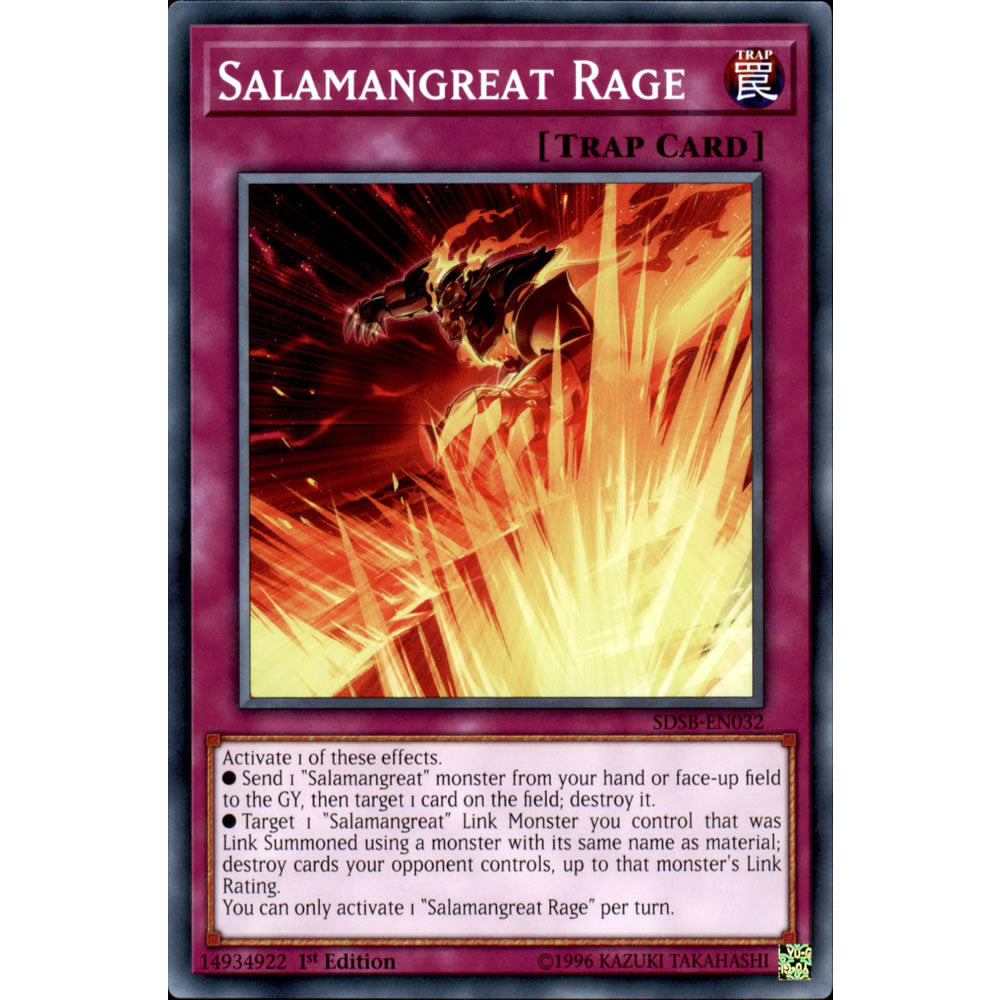 Salamangreat Rage SDSB-EN032 Yu-Gi-Oh! Card from the Soulburner Set