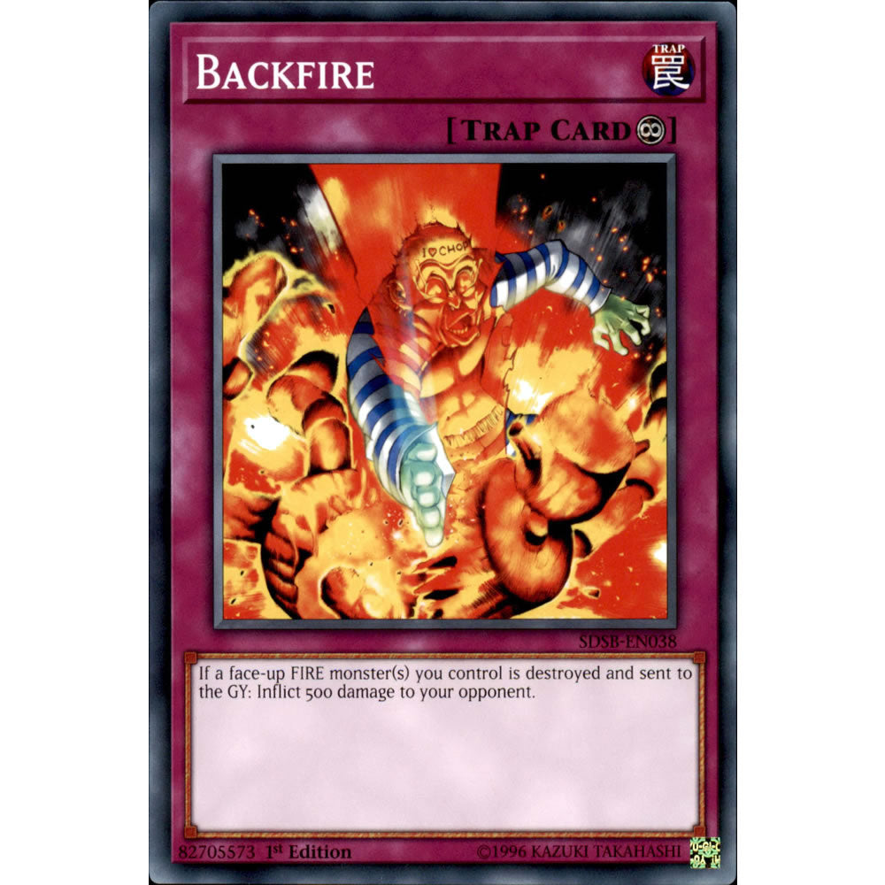 Backfire SDSB-EN038 Yu-Gi-Oh! Card from the Soulburner Set