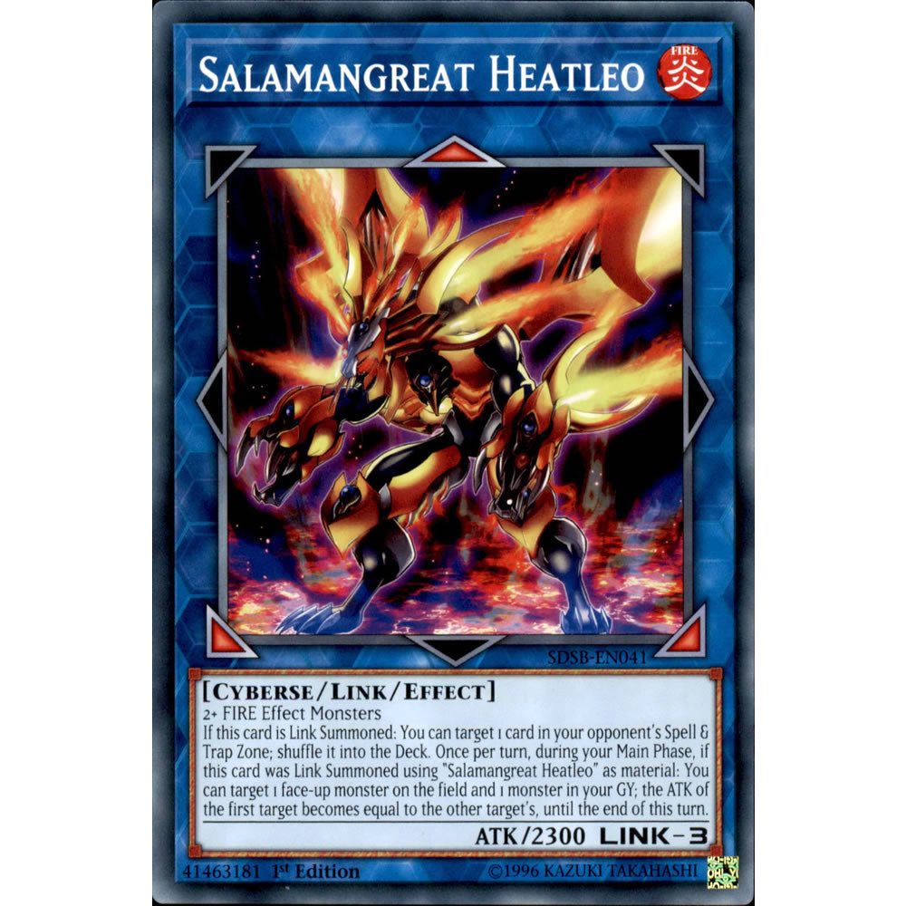 Salamangreat Heatleo SDSB-EN041 Yu-Gi-Oh! Card from the Soulburner Set