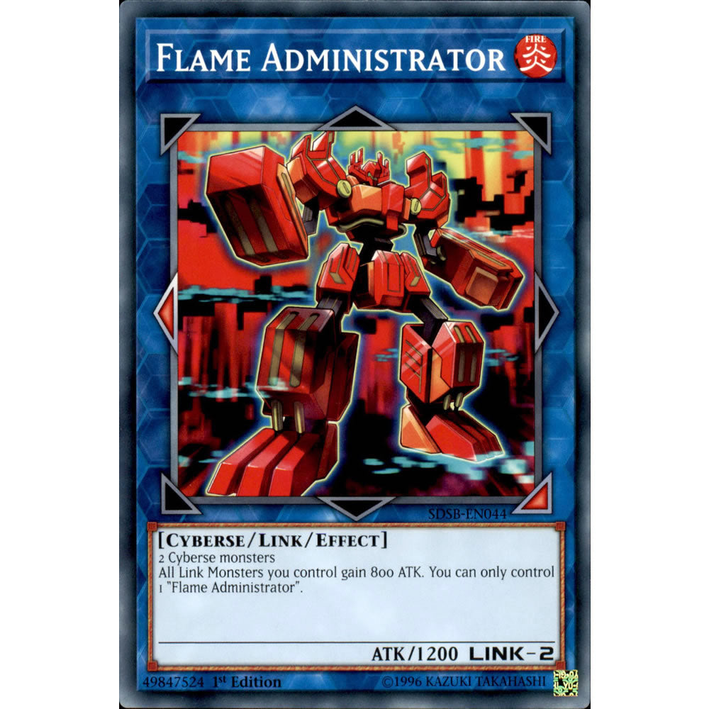 Flame Administrator SDSB-EN044 Yu-Gi-Oh! Card from the Soulburner Set