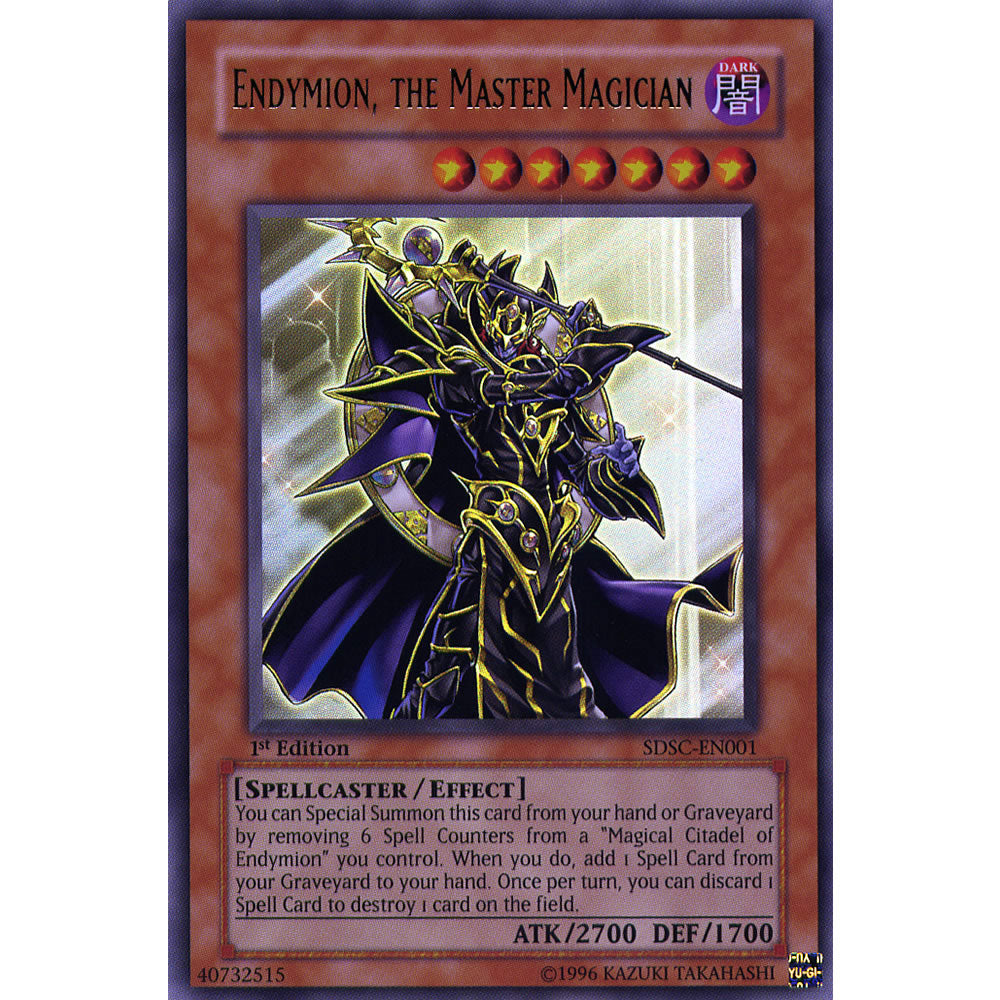 Endymion, The Master Magicaian SDSC-EN001 Yu-Gi-Oh! Card from the Spellcasters Command Set