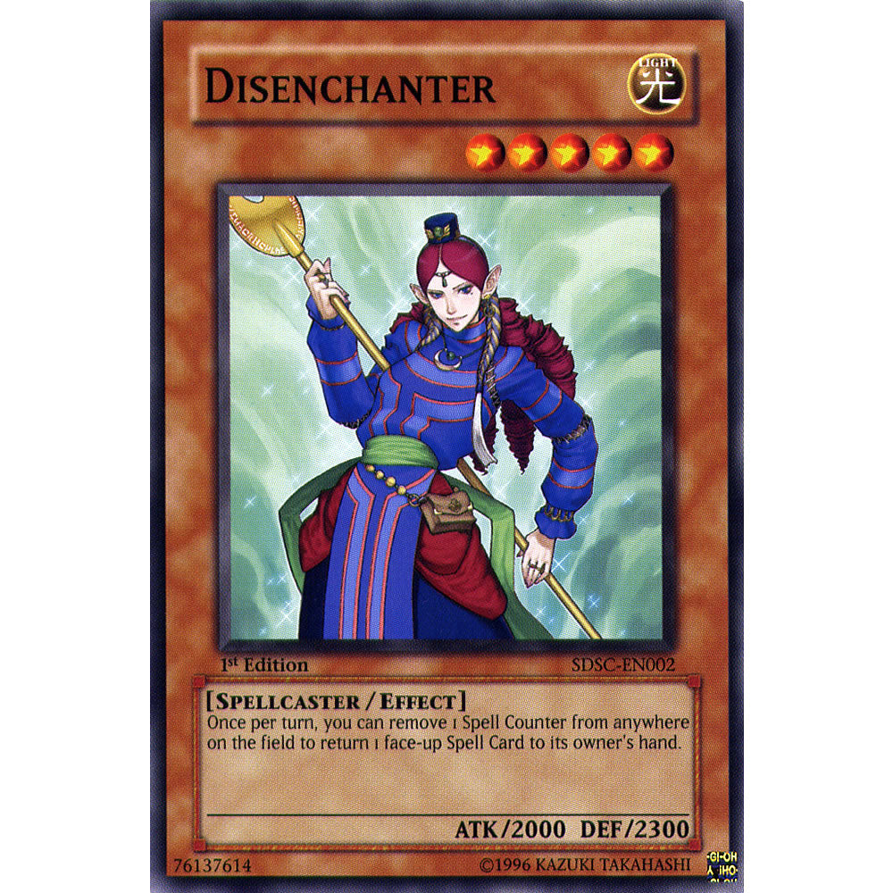 Disenchanter SDSC-EN002 Yu-Gi-Oh! Card from the Spellcasters Command Set