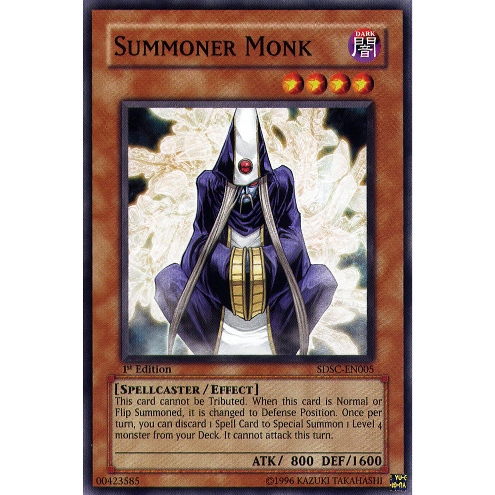Summoner Monk SDSC-EN005 Yu-Gi-Oh! Card from the Spellcasters Command Set