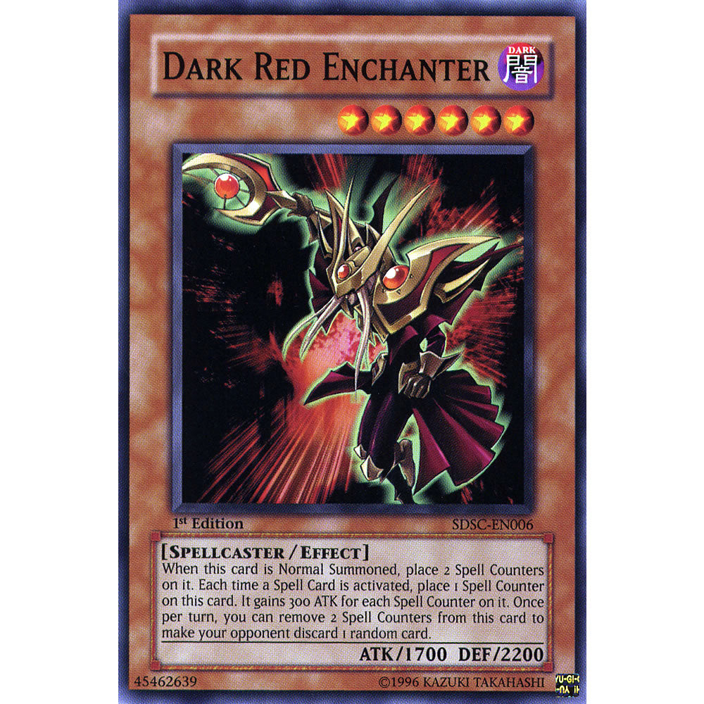 Dark Red Enchanter SDSC-EN006 Yu-Gi-Oh! Card from the Spellcasters Command Set
