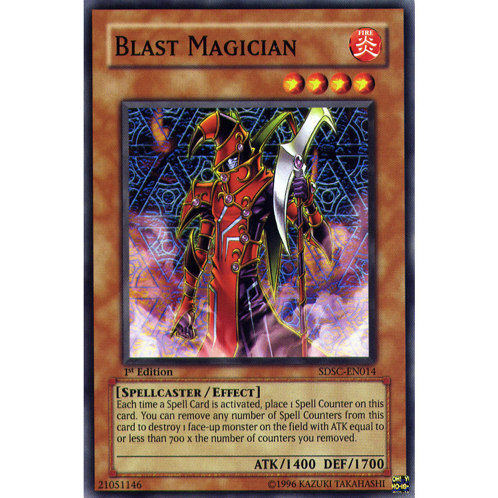 Blast Magician SDSC-EN014 Yu-Gi-Oh! Card from the Spellcasters Command Set
