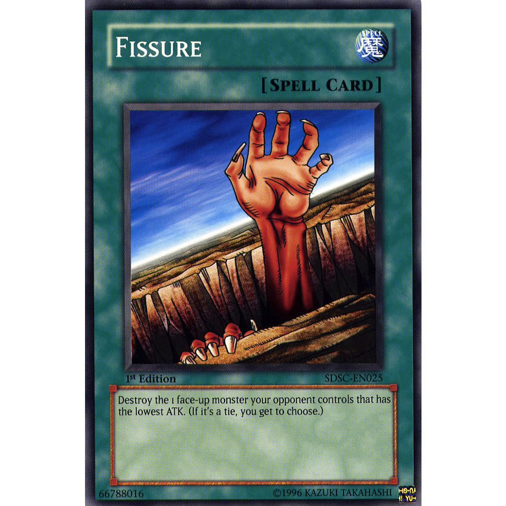 Fissure SDSC-EN025 Yu-Gi-Oh! Card from the Spellcasters Command Set