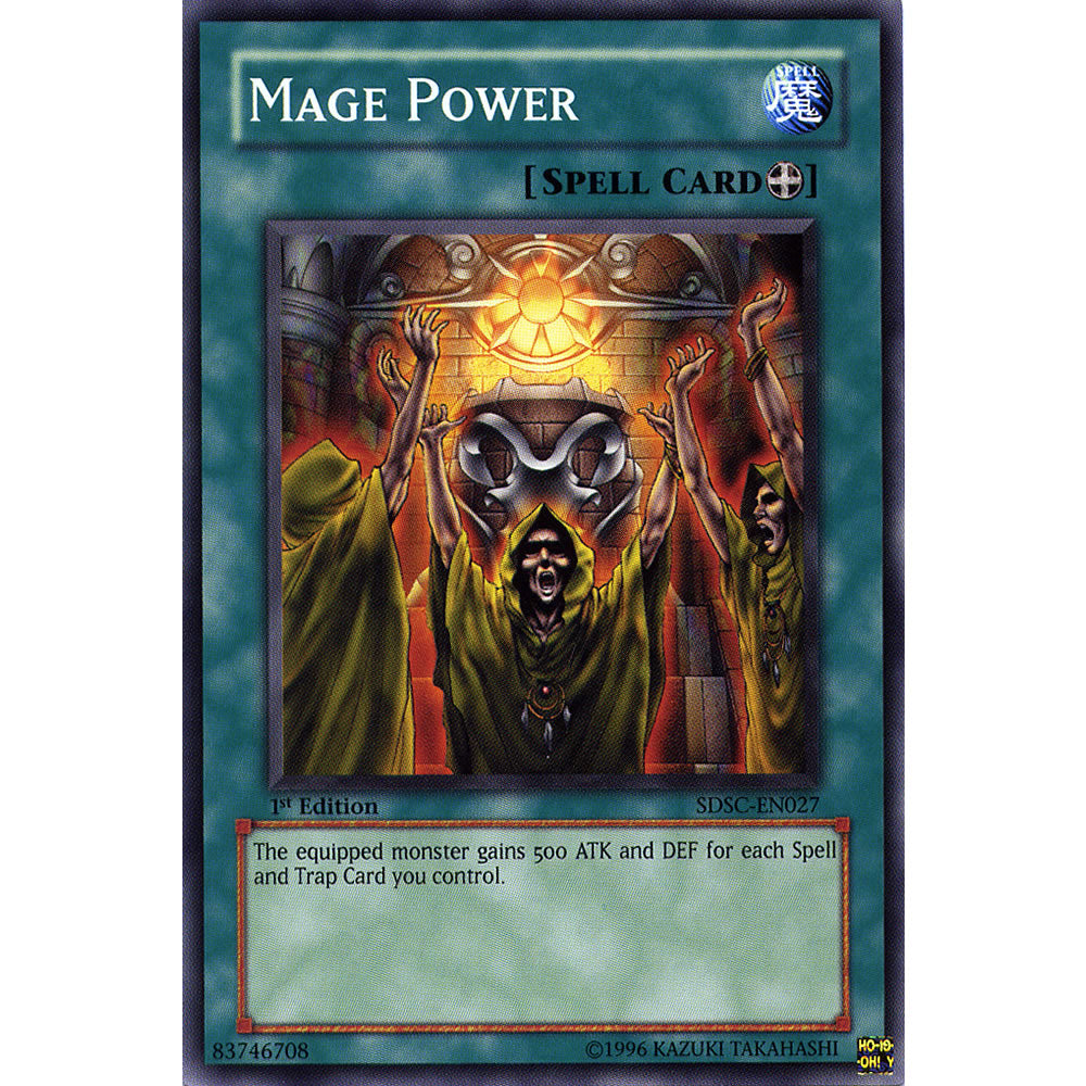 Mage Power SDSC-EN027 Yu-Gi-Oh! Card from the Spellcasters Command Set